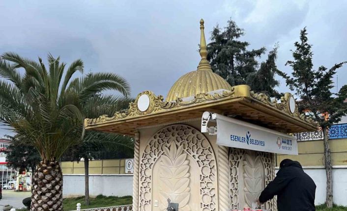 Esenler’de iftar çeşmeleri Ramazan boyunca hizmet veriyor