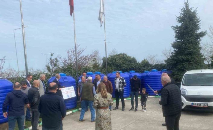 Giresun’da yağmur hasadı ile tarımsal sulama projesi hayata geçirildi