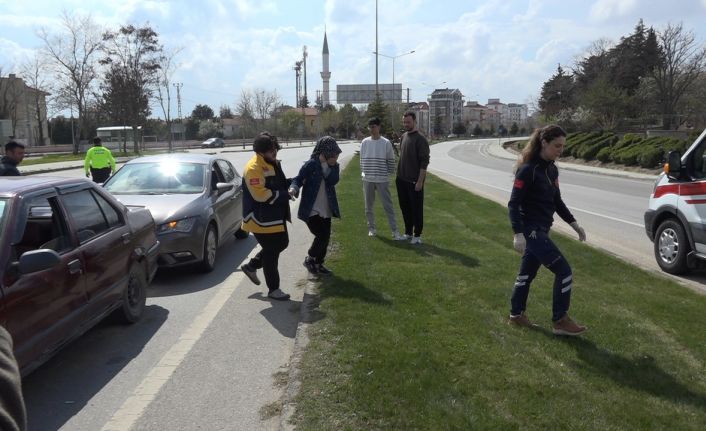 Kırklarelinde zincirleme trafik kazası