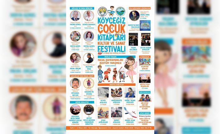 Köyceğiz’de Çocuk Kitapları Kültür ve Sanat Festivali başlıyor