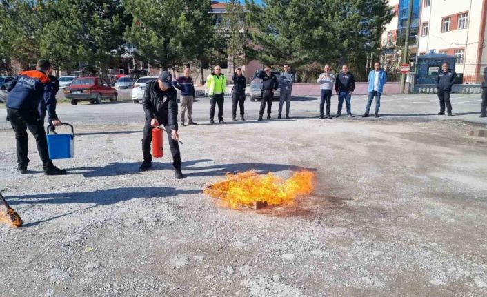 AFAD’dan polis ekiplerine yangın eğitimi