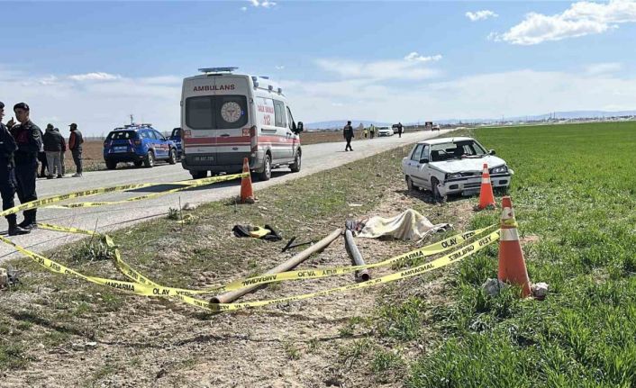 Aksaray’da otomobil tarım işçilerine çarptı: 1 ölü, 2 yaralı