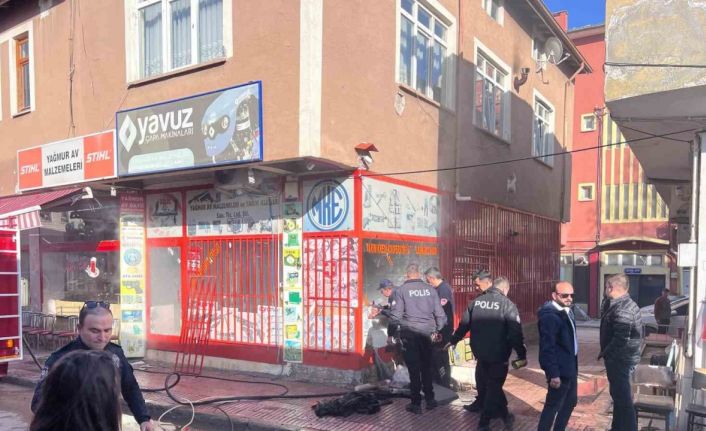 Av bayisinde korkutan yangın