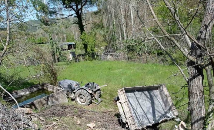 Balıkesir’de traktör devrildi, 1 kişi yaralandı