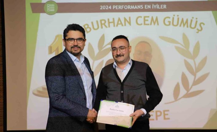 Başarılı çalışanlar ödüllendirildi