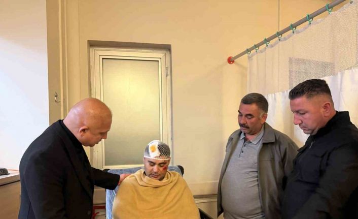 Başkan Önal’dan trafik kazası geçiren personele "geçmiş olsun" ziyareti