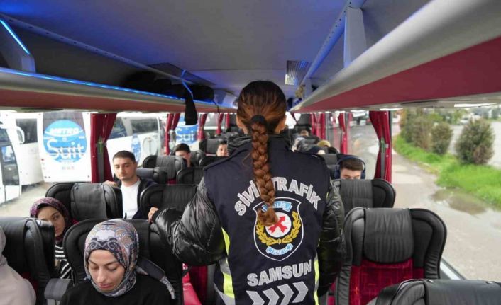 Bayram dönüşü yolcu otobüslerinde ‘kemer denetimi’