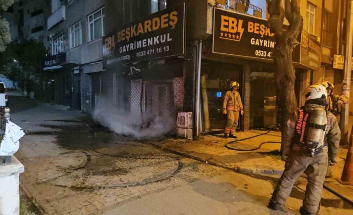 Bayrampaşada korkutan doğal gaz yangını