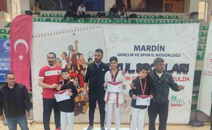 Bitlisli sporcular Mardin’de dereceye girdi