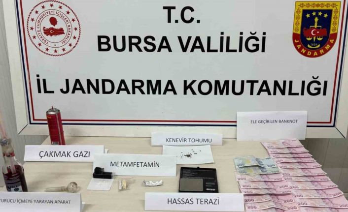 Bursa’da jandarma uyuşturucu imal eden şüphelileri suçüstü yakaladı