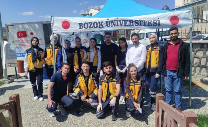 Çekerek’te vatandaşlara sağlık taraması yapıldı