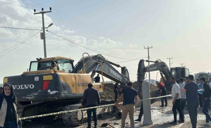 Ceylanpınar’da 4 işçi göçük altında kaldı