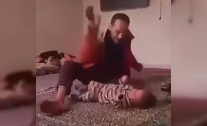 Çocuğuna acımasızca ve defalarca şiddet uygulayan cani baba tutuklandı