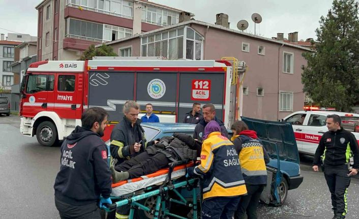 Çorlu’da trafik kazası: 1 yaralı