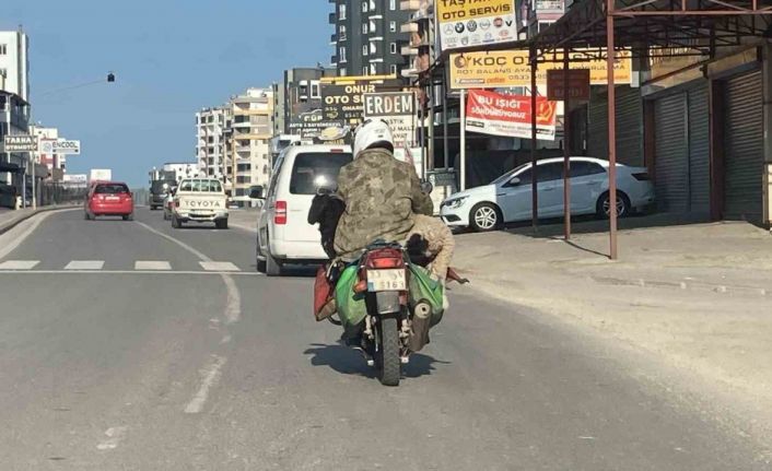 Dikkat: Motosiklette koç var