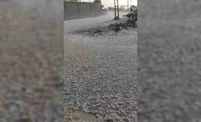 Diyarbakır’da dolu yağışı