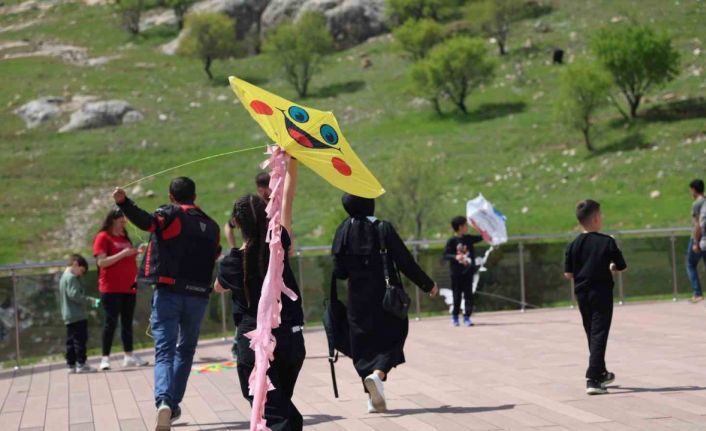 Elazığda uçurtma şenliğinde renkli görüntüler oluştu