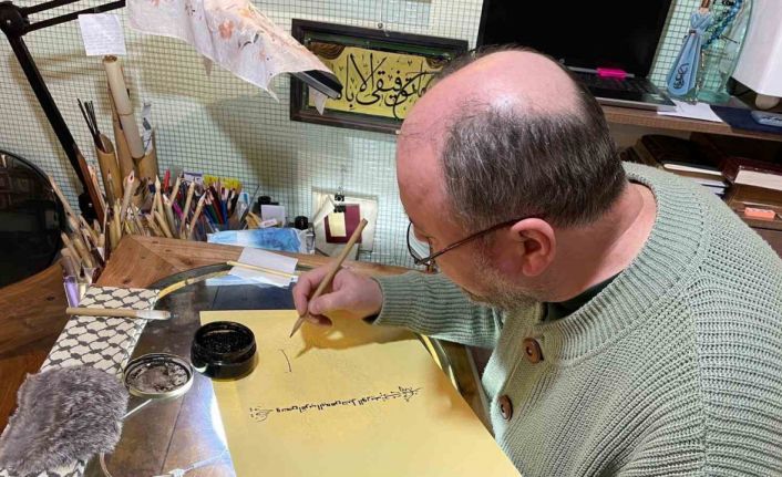 Emekliliğinin ardından Hüsn-i Hat tutkunu oldu