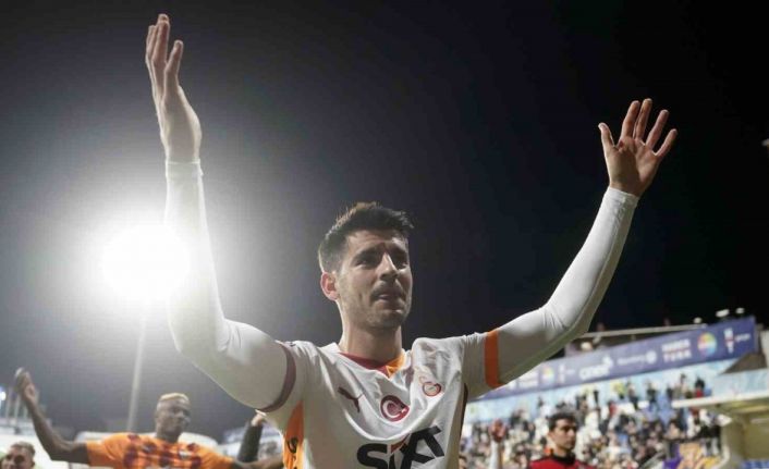 Galatasarayda galibiyet 3lüsü Alvaro Moratadan