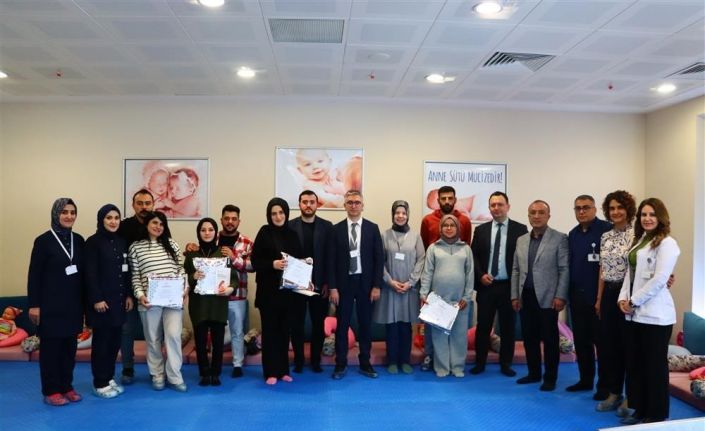 Gebe Okulu eğimini başarıyla tamamlayan ebeveyn adaylarına sertifika verildi