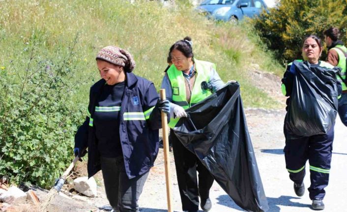 Gümbet’te 2 bin 250 kilogram atık toplandı