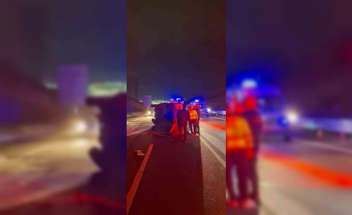 İzmir’de kontrolden çıkan minibüs takla attı: 1 ölü, 10 yaralı
