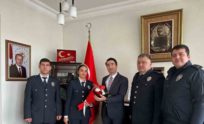 Kaymakam Çomaklı’ya Polis Haftası ziyareti