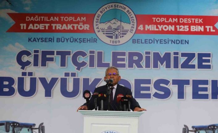 Kayseri büyükşehir’den çiftçiye ve üreticiye 6 yılda dev destek