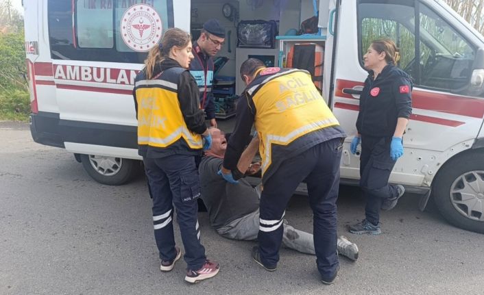 Kaza yapan alkollü sürücü hakaret ve küfür yağdırdı