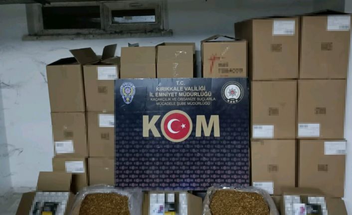 Kırıkkale’de 595 bin 400 adet sahte bandrollü makaron ele geçirildi