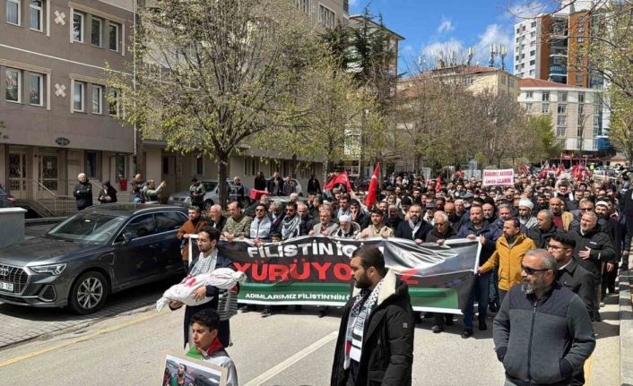 Kırşehir’de Gazze için destek yürüyüşü düzenlendi