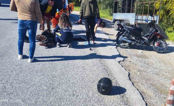 Manavgat’ta motosiklet kazası: 1 yaralı