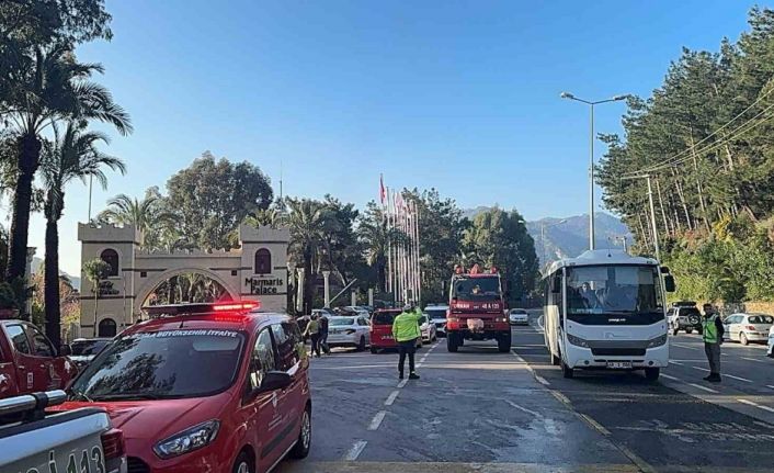 Marmaris’te otel yangını