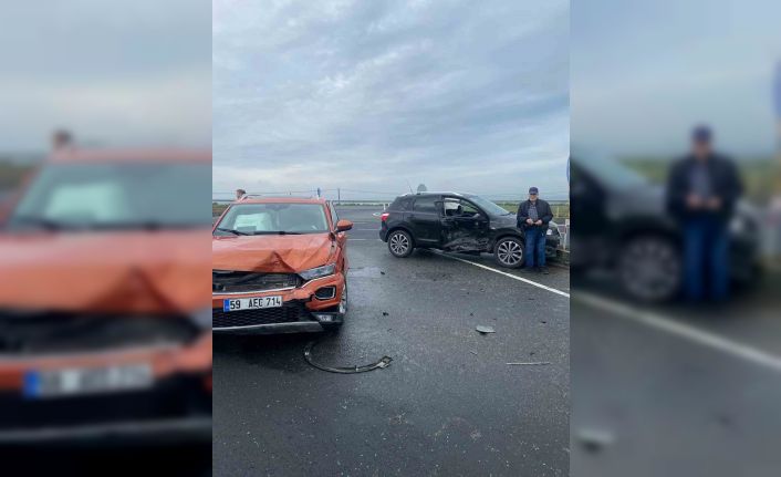 Muratlı-Tekirdağ yolunda kaza: 4 yaralı