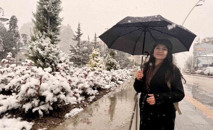 Nisan ayında Tokat’ta kar sürprizi