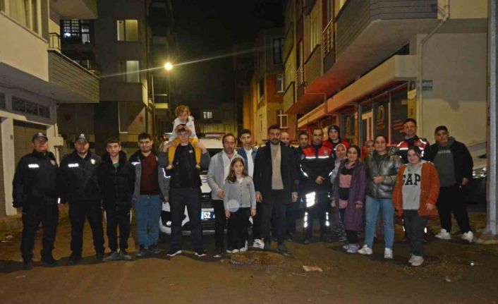 Ordu’da olay ihbarına giden polislere pasta sürprizi