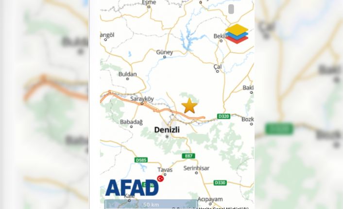 Pamukkalede 3.9 büyüklüğünde deprem meydana geldi