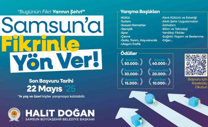 Samsun Büyükşehir Belediyesi’nden "Samsun’a Fikrinle Yön Ver" yarışması