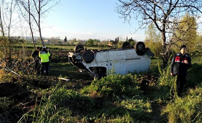 Samsun’da minibüs takla attı: 1 ölü, 2 yaralı