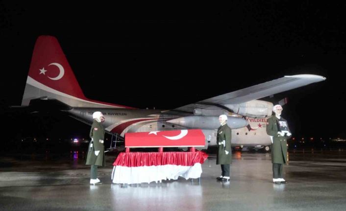 Şehidin naaşı memleketi Erzurum’a getirildi