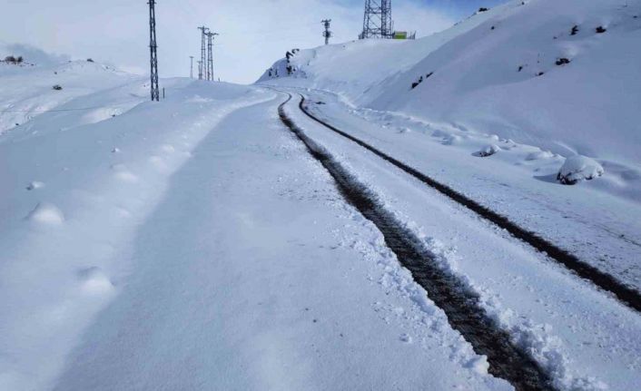 Şirvan’da kar nedeniyle kapanan köy yolu ulaşıma açıldı