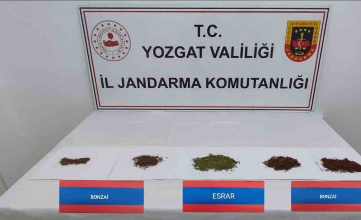 Şüpheli araçta bonzai ve esrar yakalandı