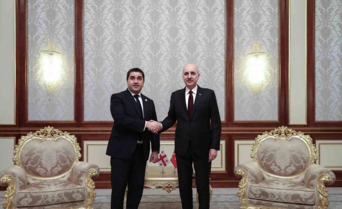 TBMM Başkanı Kurtulmuş, Gürcistan Parlamento Başkanı Papuashvili ile görüştü