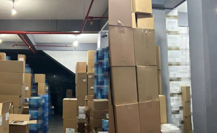 Tekirdağ’da 15 milyon 960 bin adet boş makaron ele geçirildi