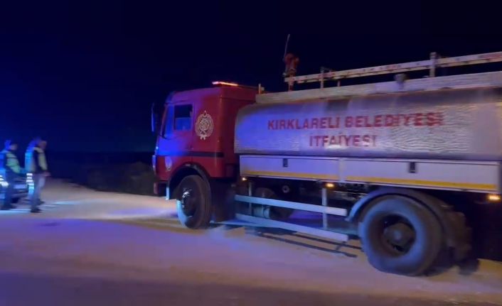 Tekirdağda doğalgaz arama kuyusunda gaz kaçağı