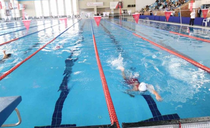 Yüzücüler Elazığ’da yarıştı