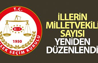 YSK, illerin milletvekili sayılarını yeniden düzenledi