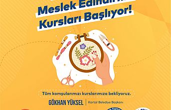 KARTAL BELEDİYESİ MESLEK EDİNDİRME KURSLARI BAŞLIYOR