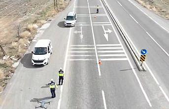Ramazan Bayramında trafik güvenliği için dron destekli denetimler arttı