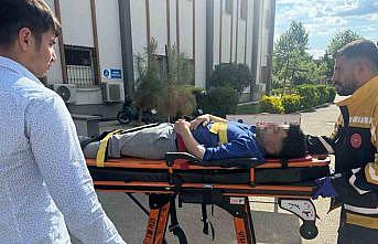 Adıyamanda otomobil ile motosiklet çarpıştı: 1 yaralı